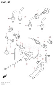 DF250ST From 25004F-910001 (E03)  2019 drawing SENSOR (L-TRANSOM)