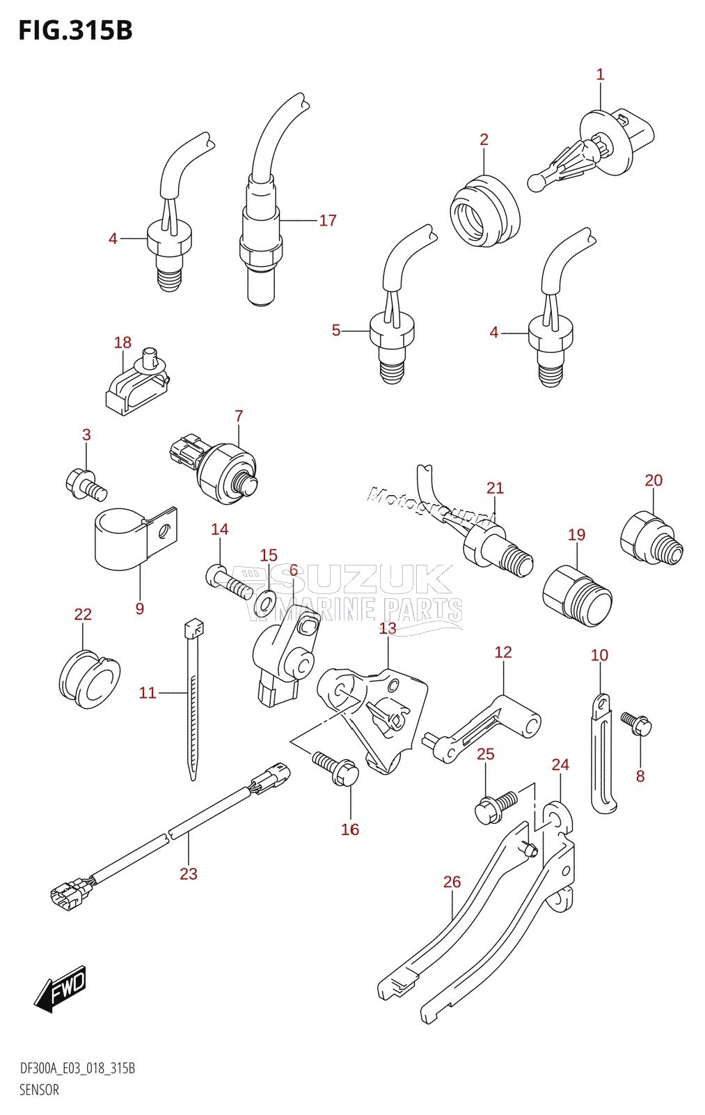 SENSOR (L-TRANSOM)