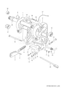 DT30C From 03003-861001 ()  1998 drawing CLAMP BRACKET (~MODEL:93)