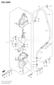 15002Z-210001 (2012) 150hp E01 E40-Gen. Export 1 - Costa Rica (DF150Z) DF150Z drawing FUEL VAPOR SEPARATOR (DF175Z:E40)