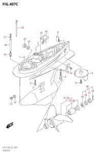 DF150Z From 15002Z-710001 (E03)  2017 drawing GEAR CASE (DF175T:E03)