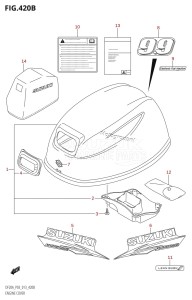 DF9.9B From 00995F-310001 (P03)  2013 drawing ENGINE COVER (DF9.9BR:P03)