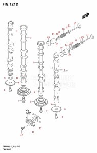 DF250ASS From 25001N-340001 (E03)  2023 drawing CAMSHAFT (DF250A:(022,023))