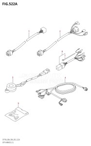07002F-980001 (2009) 70hp E03-USA (DF70ATK9) DF70A drawing OPT:HARNESS (1)