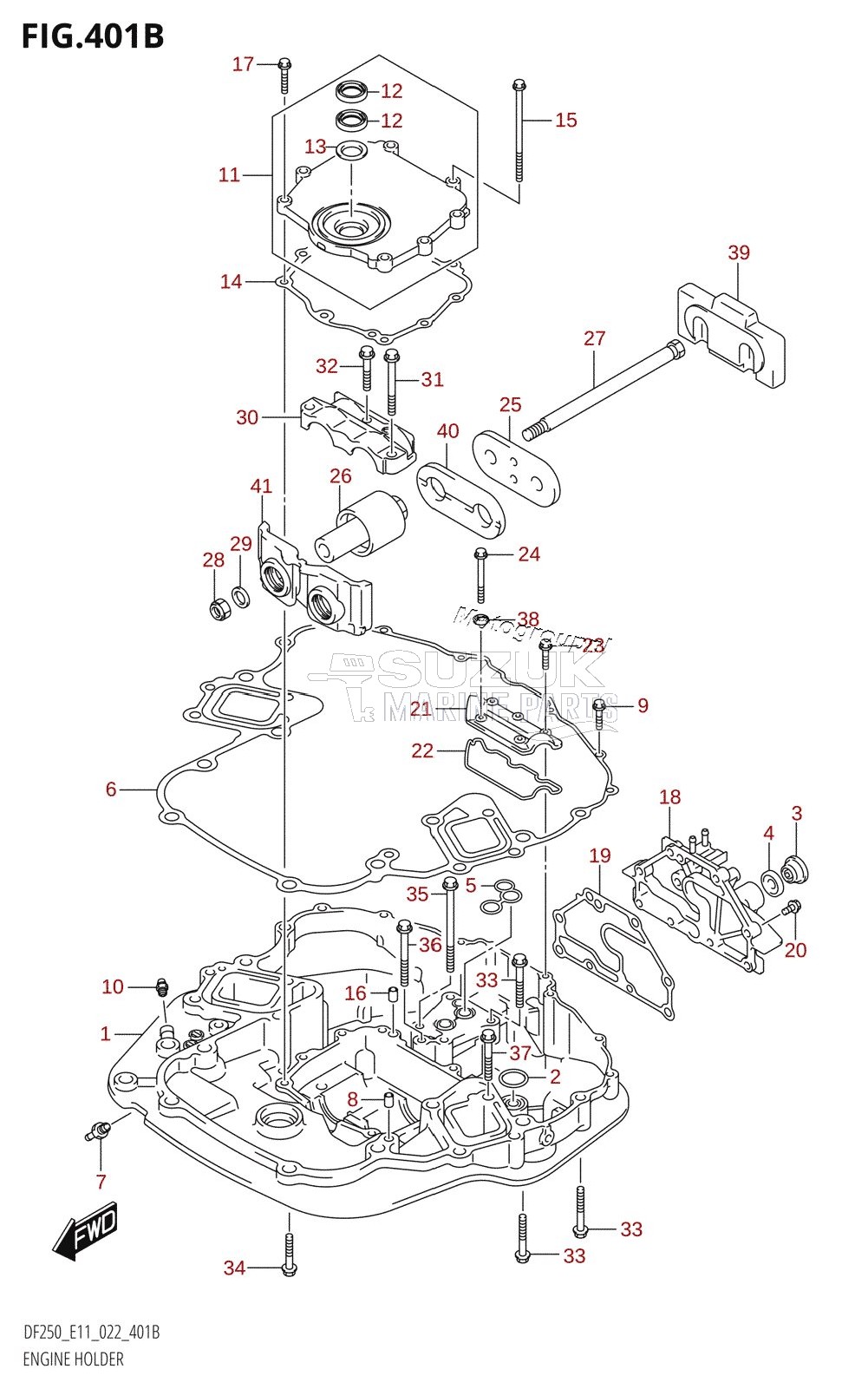 ENGINE HOLDER (DF250ST)