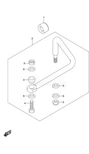 Outboard DF 175 drawing Drag Link