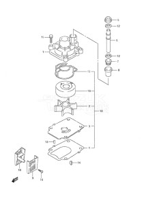 DF 70A drawing Water Pump