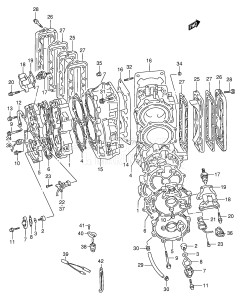 DT90 From 09001-751001 ()  1997 drawing CYLINDER HEAD