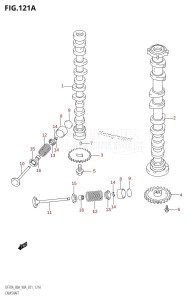 DF80A From 08002F-110001 (E01 E40)  2011 drawing CAMSHAFT