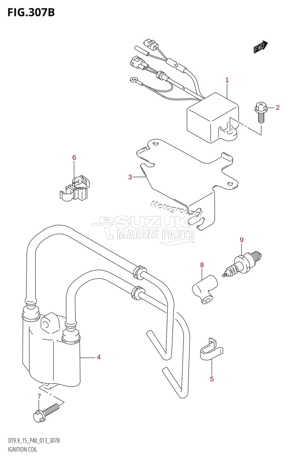 IGNITION COIL (DT9.9K:P40)