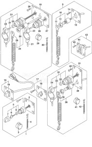 Outboard DF 150A drawing Switch