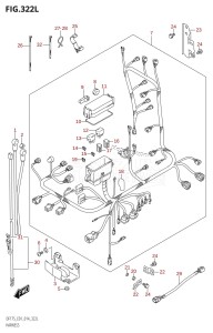 DF150ZG From 15002Z-410001 (E40)  2014 drawing HARNESS (DF175TG:E01)