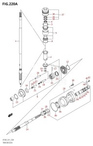 DF300Z From 30001Z-980001 (E01 E40)  2009 drawing TRANSMISSION (DF300T)