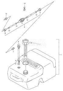 DT60 From 06002-751001 ()  1997 drawing FUEL TANK