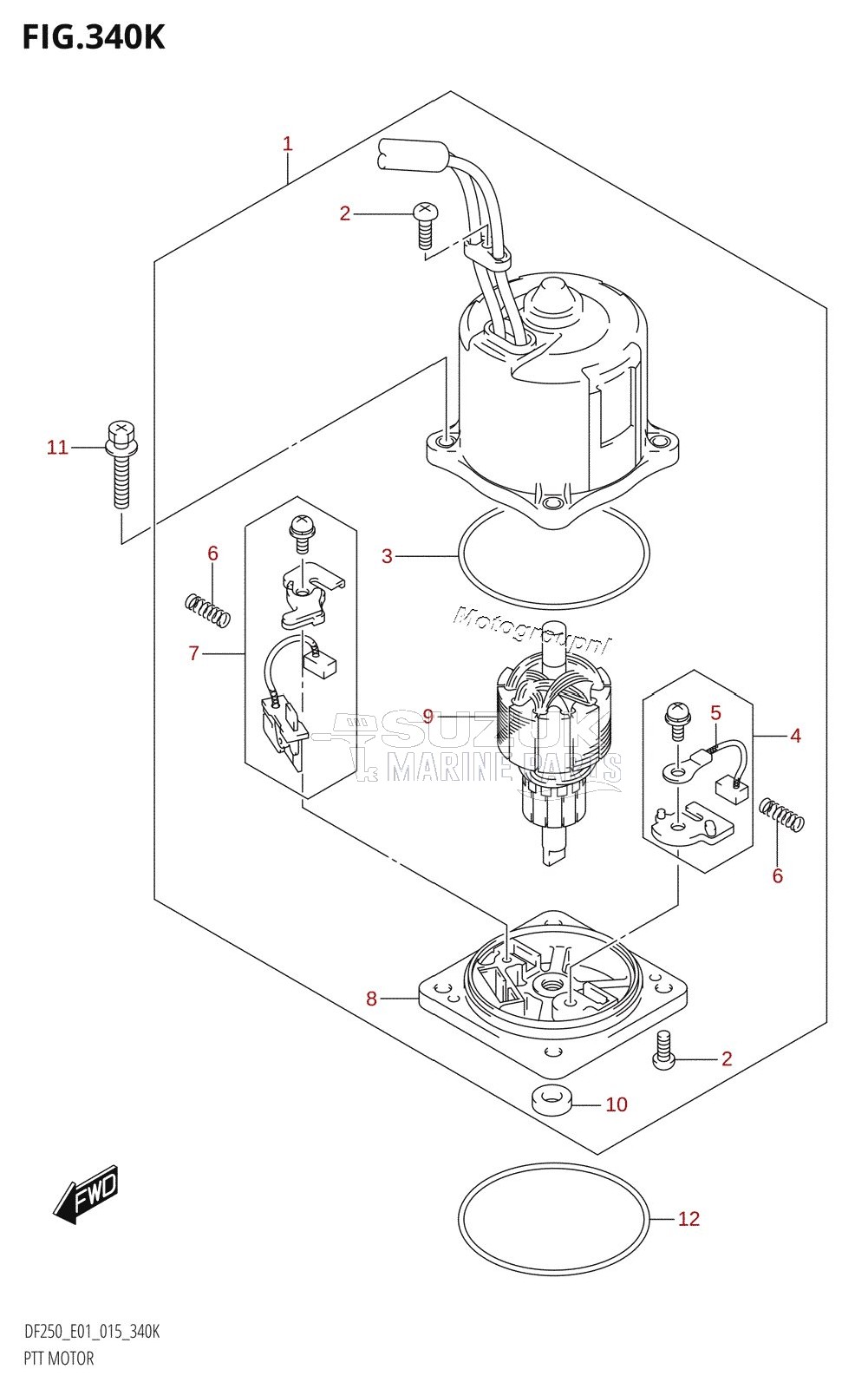 PTT MOTOR (DF250T:E40:(X-TRANSOM,XX-TRANSOM))