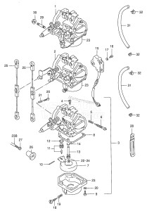 DT60 From 06002-861001 ()  1998 drawing CARBURETOR