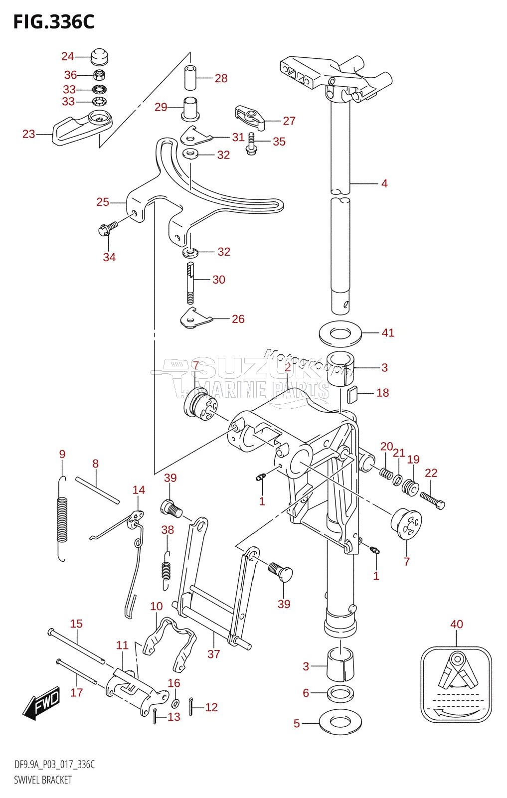 SWIVEL BRACKET (DF9.9A:P03)