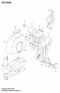 DF30A From 03003F-810001 (P03)  2018 drawing OPT:REMOTE CONTROL ASSY SINGLE (1) (DF25AT,DF30AT)