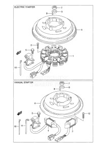 Outboard DF 9.9A drawing Magneto Non-Remote Control