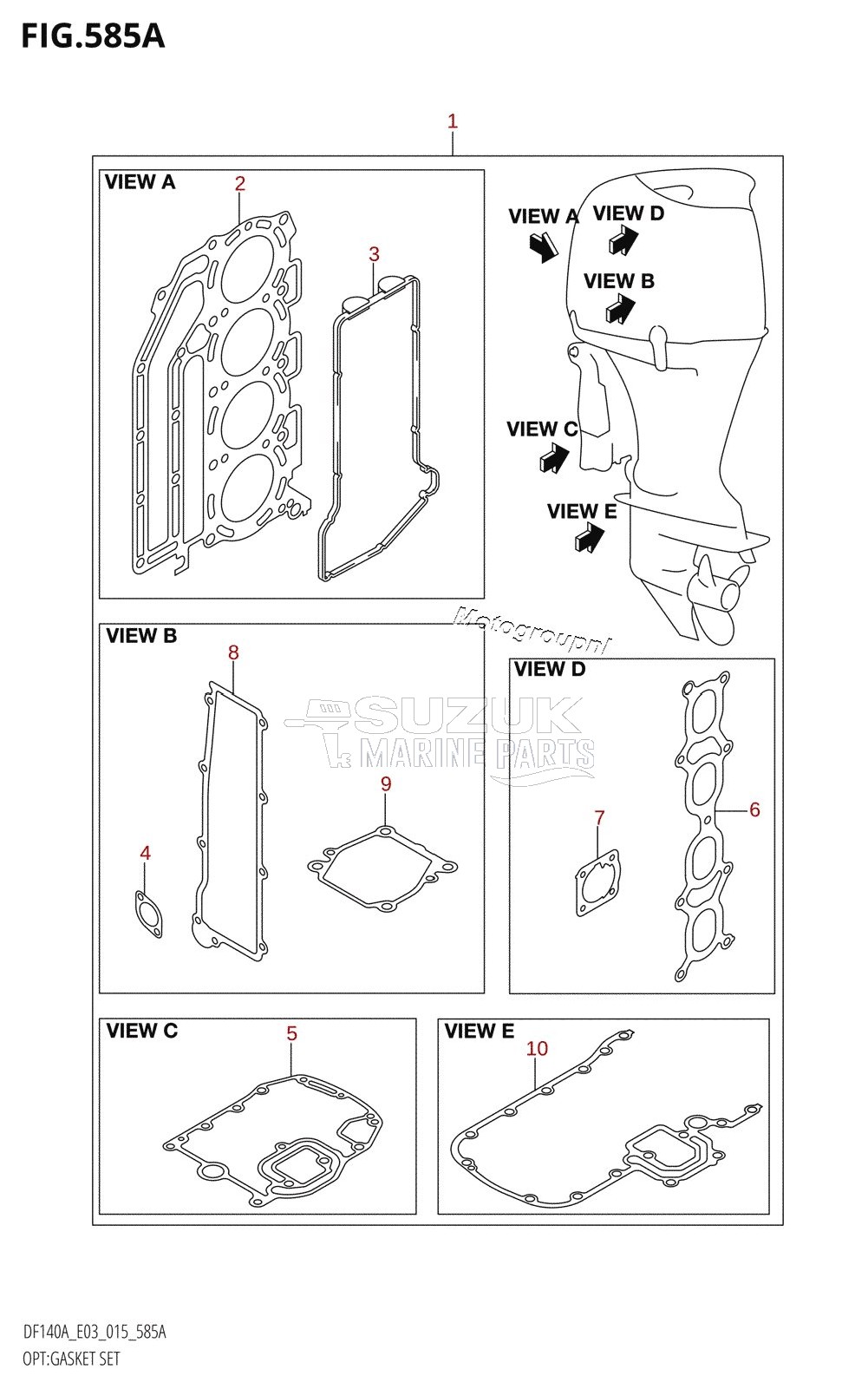 OPT:GASKET SET