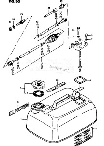 DT35 From 4001-051001 ()  1986 drawing FUEL TANK