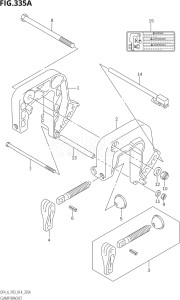 00402F-410001 (2014) 4hp P03-U.S.A (DF4) DF4 drawing CLAMP BRACKET