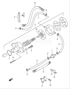 00991 F-971001- (1999) 9.9hp - (DF9.9(A,R,AR)S X) DF9.9(A,R,A)S X drawing FUEL PUMP