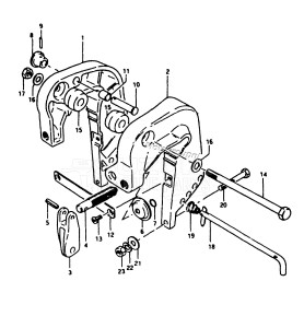 DT20 From D-10001 ()  1983 drawing CLAMP BRACKET