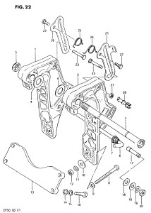 DT50 From 5002-300001 ()  1978 drawing CLAMP BRACKET (1)