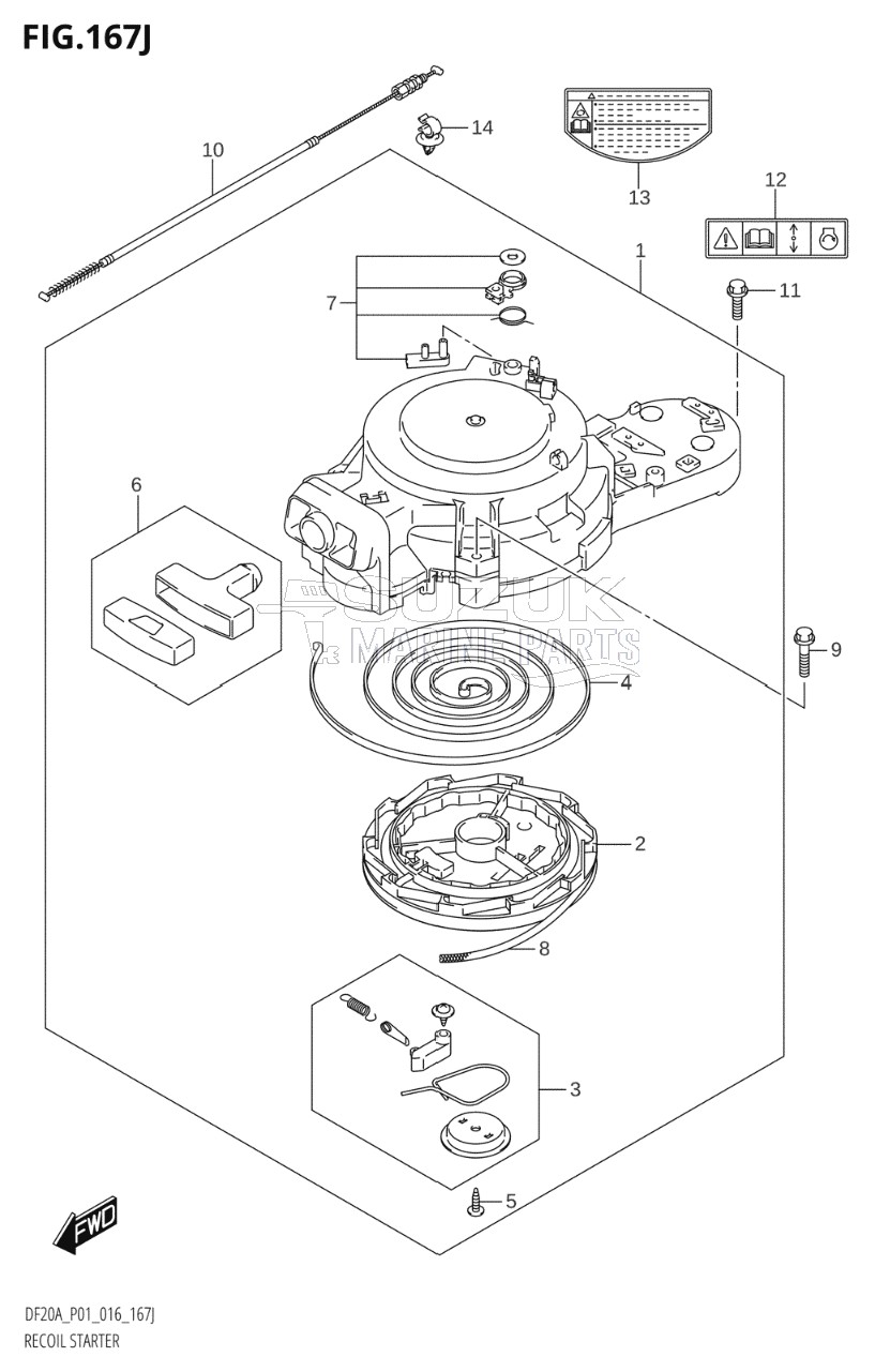 RECOIL STARTER (DF20A:P40)