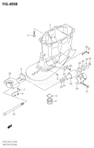 DF250Z From 25003Z-310001 (E03)  2013 drawing DRIVE SHAFT HOUSING (DF200Z:E03:X-TRANSOM)