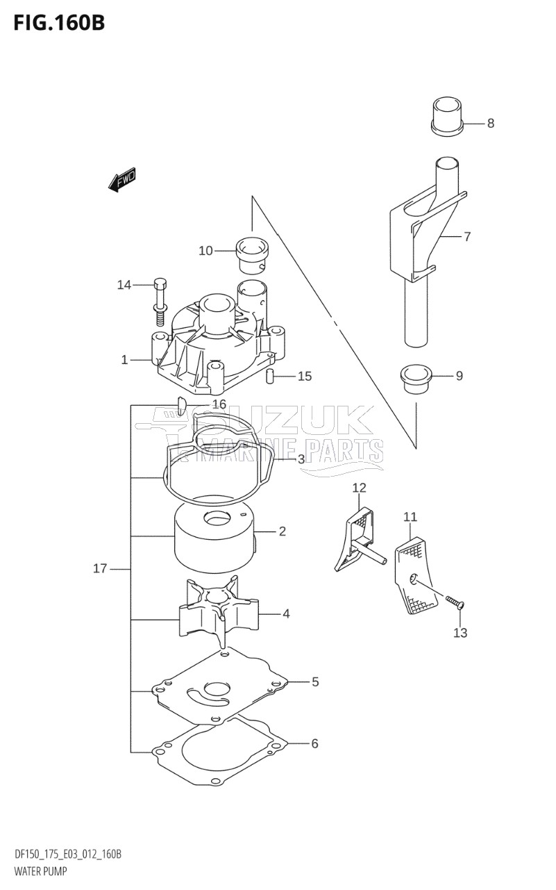 WATER PUMP (DF150Z:E03)