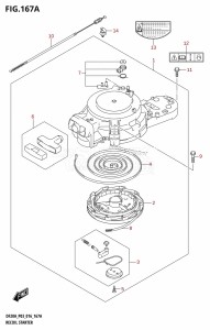 DF15A From 01504F-610001 (P03)  2016 drawing RECOIL STARTER (DF9.9B:P03)