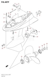 DF100 From 10002F-210001 (E01 E40)  2012 drawing GEAR CASE (DF115Z:E40)