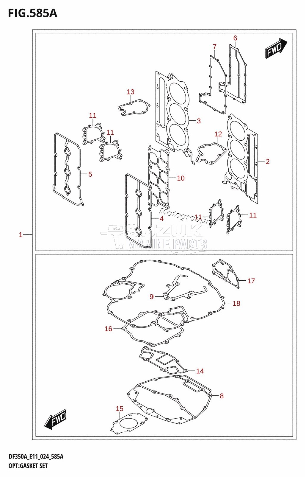 OPT:GASKET SET