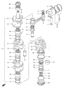 DT140 From 14003-861001 ()  1998 drawing CRANKSHAFT (~MODEL:95)