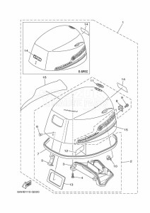 F15CMHL drawing FAIRING-UPPER