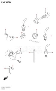 DF225T From 22503F-510001 (E01 E40)  2015 drawing SENSOR (DF200Z:E40)