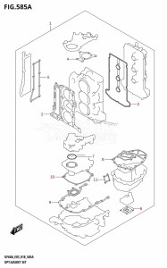 DF50A From 05004F-810001 (E03)  2018 drawing OPT:GASKET SET