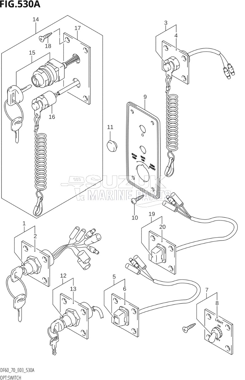 OPT:SWITCH (W,X,Y,K1,K2,K3,K4)