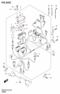 DF60A From 06002F-510001 (E01 E40)  2015 drawing HARNESS (DF40ATH:E01)