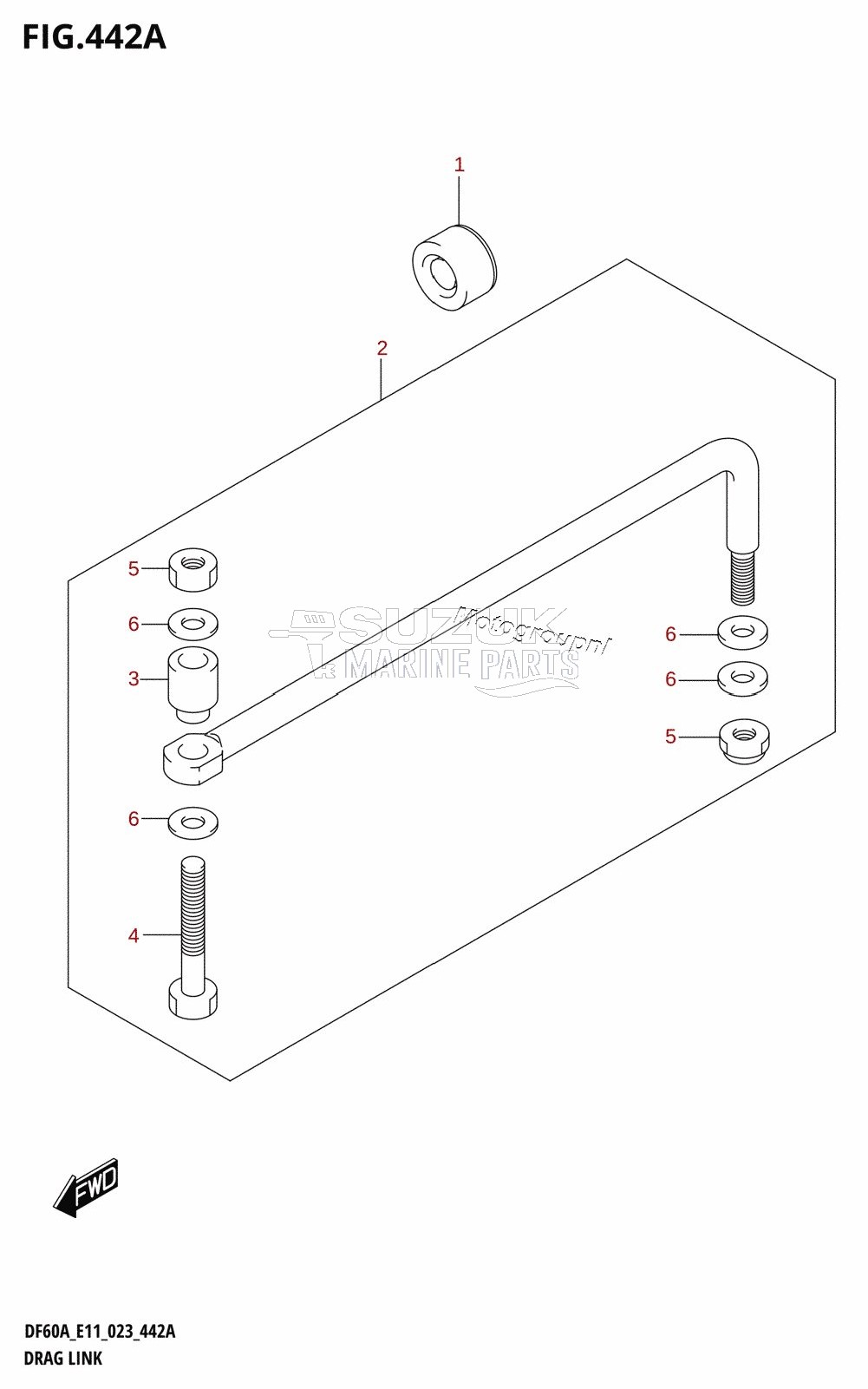 DRAG LINK (DF40A,DF40AST,DF50A,DF50AVT,DF60A,DF60AVT,DF40ASVT)