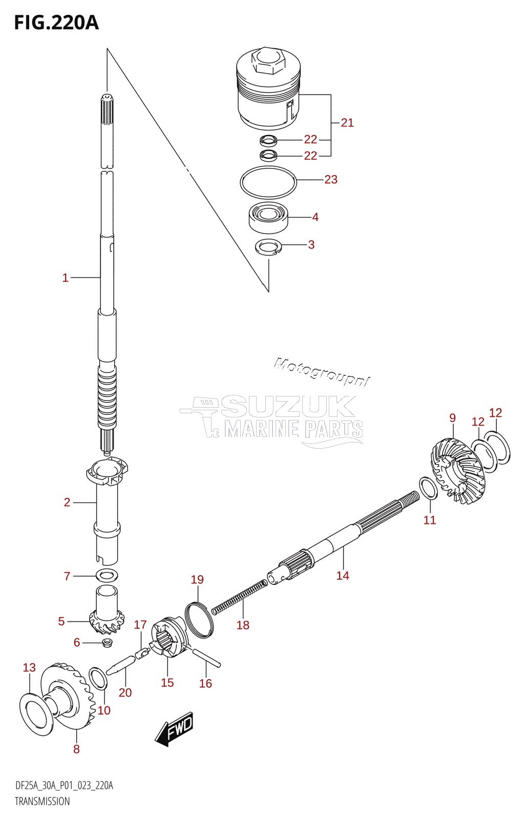 TRANSMISSION (DF25A,DF25AR,DF25AT,DF25ATH)