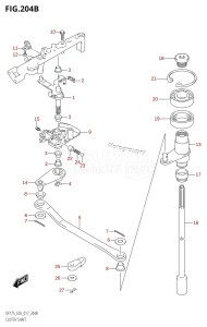 DF150Z From 15002Z-710001 (E03)  2017 drawing CLUTCH SHAFT (DF150Z:E03)