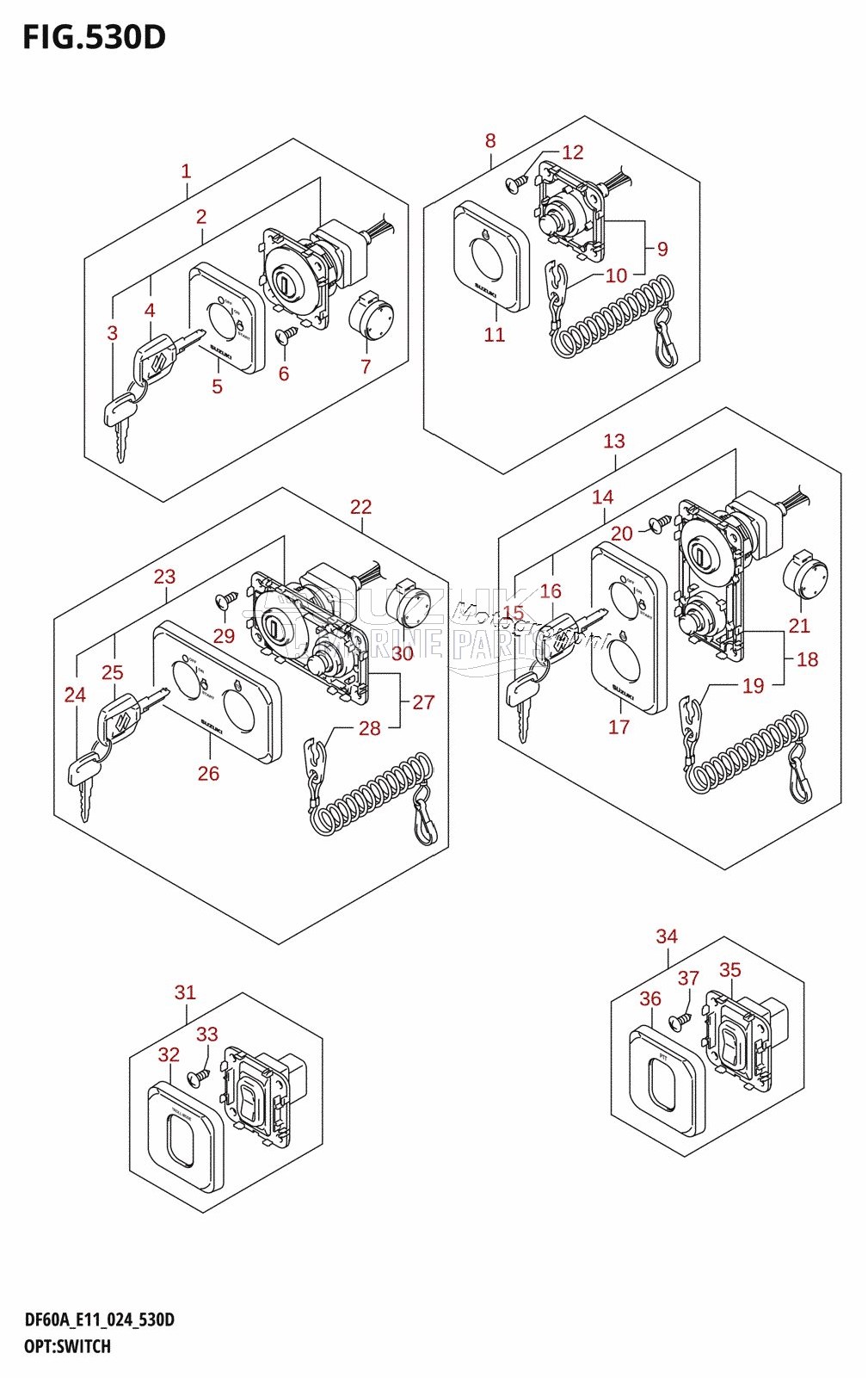 OPT:SWITCH (DF40AQH,DF40ATH,DF50ATH,DF60AQH,DF60ATH,DF60AVTH)