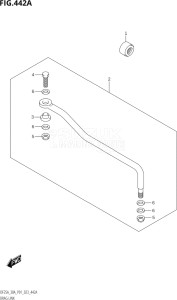 03003F-140001 (2021) 30hp P01-Gen. Export 1 (DF30A   DF30AR   DF30AT   DF30ATH) DF30A drawing DRAG LINK (DF25AT,DF30AR,DF30AT)