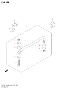 08002F-310001 (2013) 80hp E40-Costa Rica (DF80A) DF80A drawing DRAG LINK (DF90A E40)