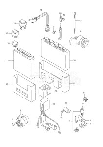 Outboard DF 60 drawing Engine Control Unit