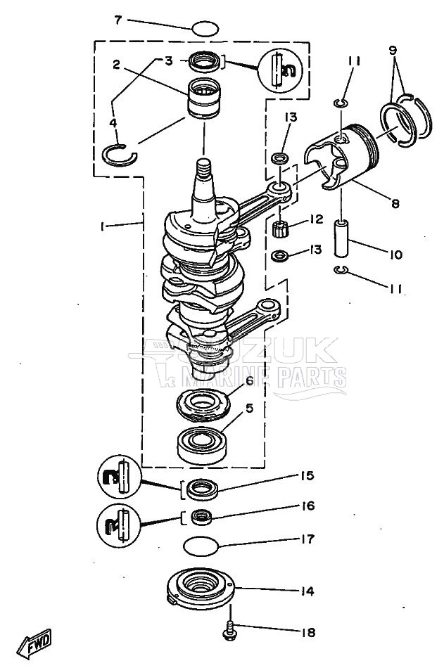 CRANKSHAFT--PISTON