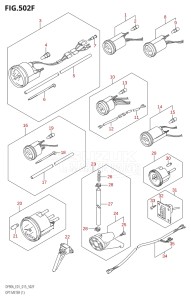 08002F-510001 (2005) 80hp E40 E01- (DF80A) DF80A drawing OPT:METER (1) (DF80A:E40)